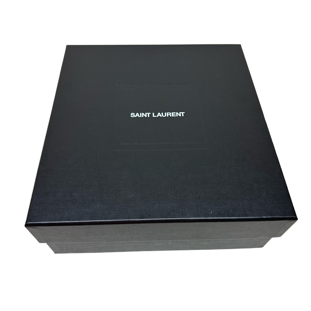 Saint Laurent Bianca Sandal Rubber Platform Knotted Leather Burgundy Wine Red 38 - Picture 11 of 12